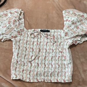 Floral crop top